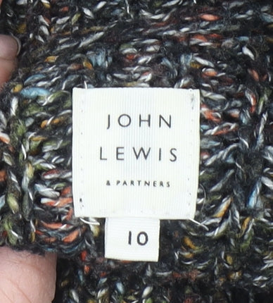 John Lewis Women’s Multicoloured Size 10 Chunky Mock Neck Jumper