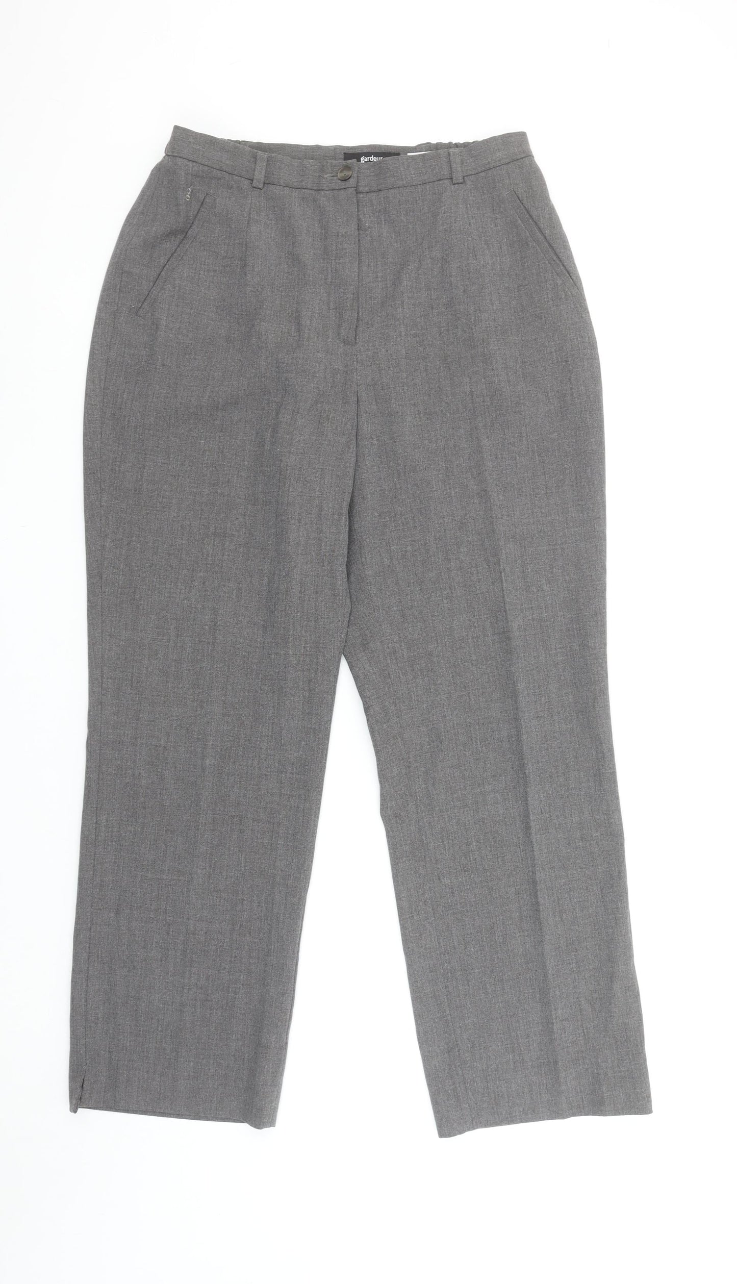 Gardeur Women's Grey Size 16 Straight Leg Dress Pants