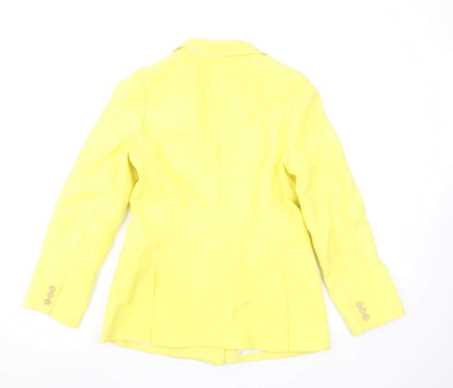 3.1 Phillip Lim Womens Yellow Double-Breasted Blazer Size 8