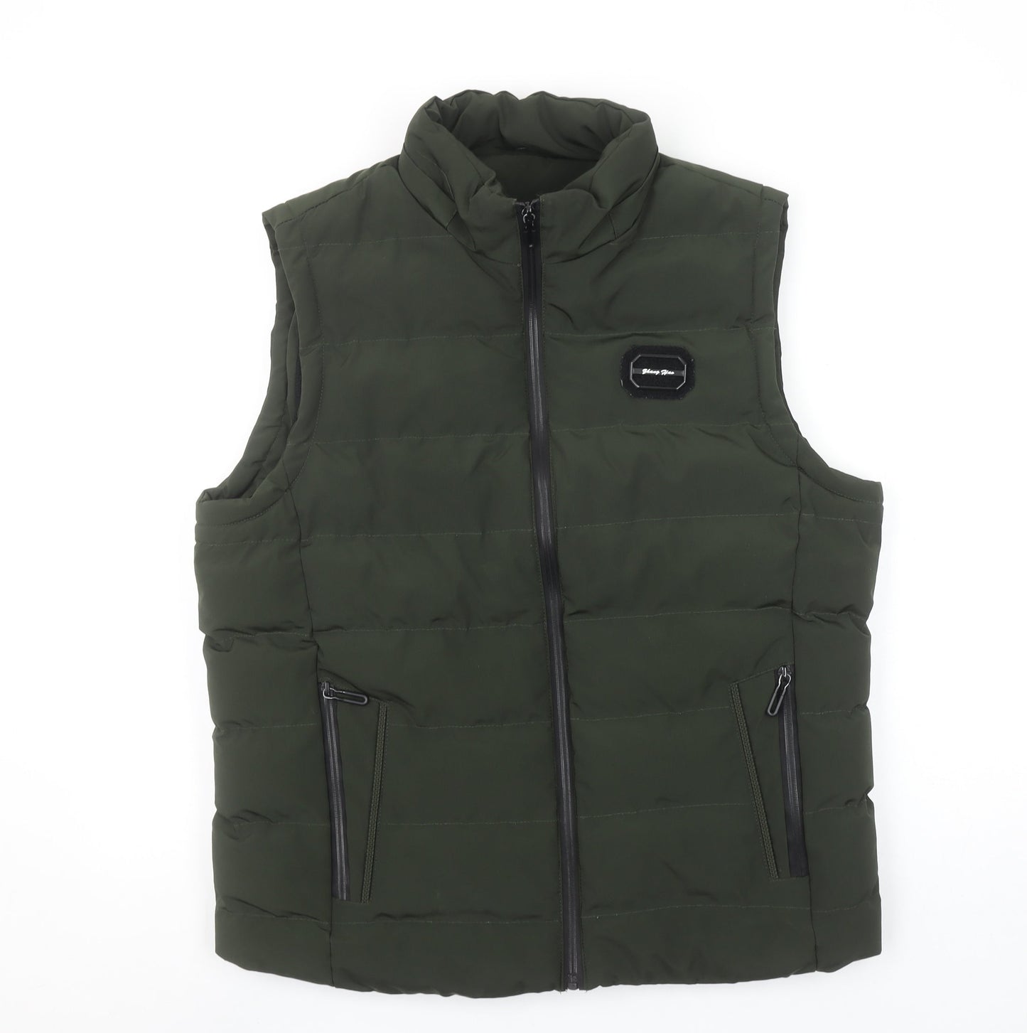 Zhang Hao Womens Green 2XL Puffer Waistcoat Gilet Full Zip