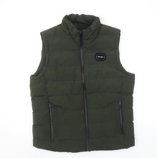 Zhang Hao Womens Green 2XL Puffer Waistcoat Gilet Full Zip