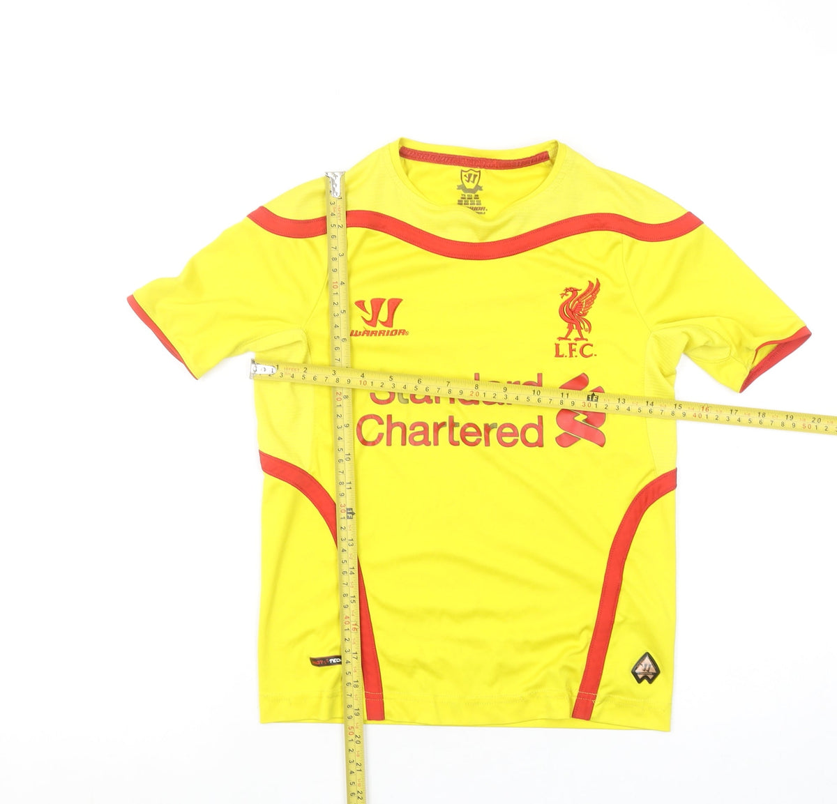 Warrior Boys Yellow Liverpool FC Football Jersey T-Shirt 13-14 Years