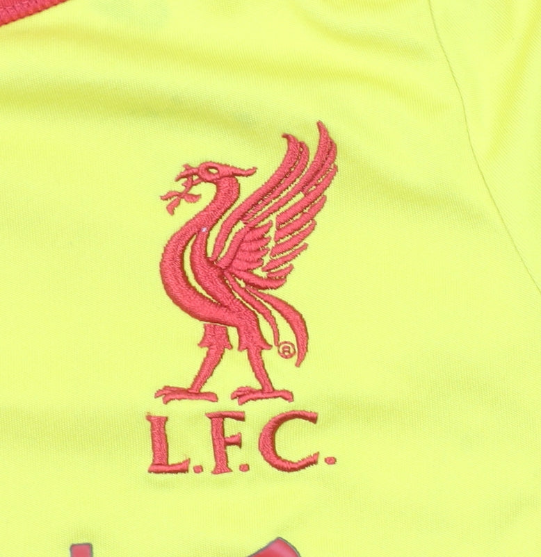 Warrior Boys Yellow Liverpool FC Football Jersey T-Shirt 13-14 Years