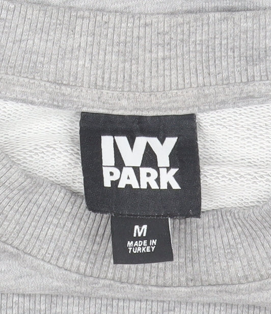 IVY PARK Men’s Grey Crew Neck Pullover Sweatshirt M