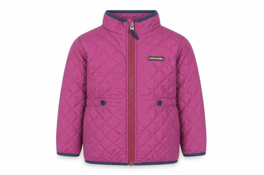 Muddy Puddles Girls Pink Quilted Mid-Length Jacket 6 Years