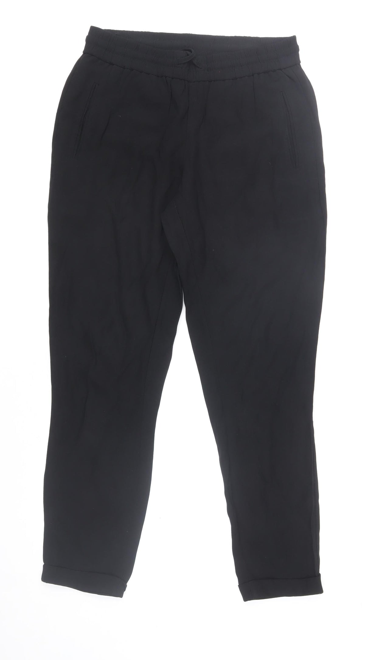 Trenery Women’s Black Jogger Trousers Size 6 Elastic Waist
