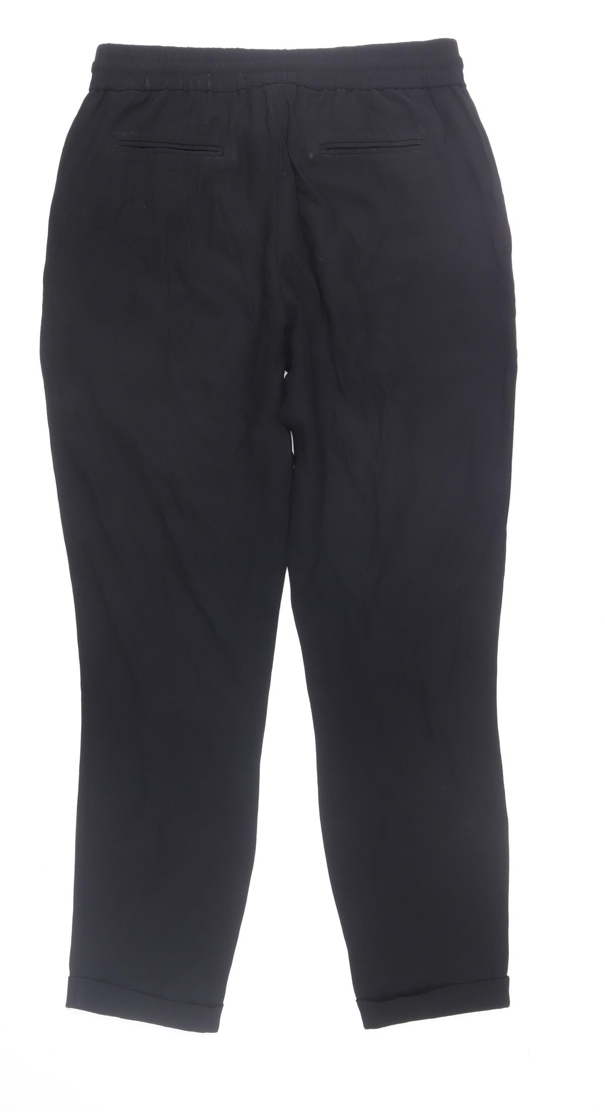 Trenery Women’s Black Jogger Trousers Size 6 Elastic Waist