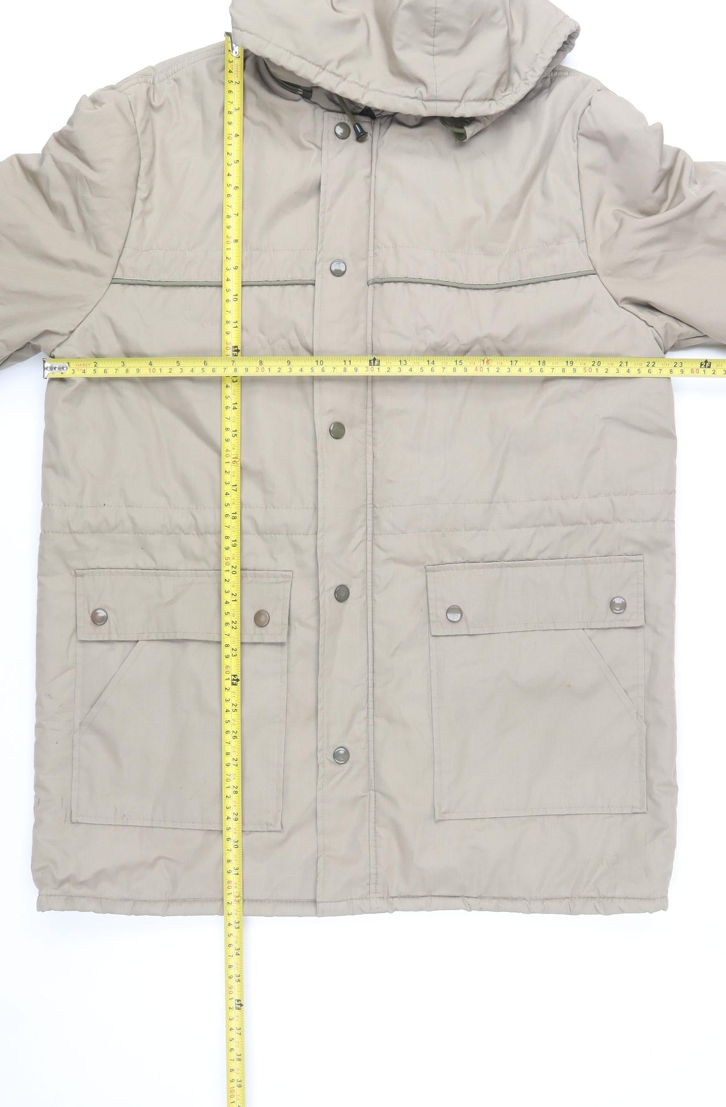 Marks and Spencer Men's Beige Hooded Parka Jacket Size M 38in