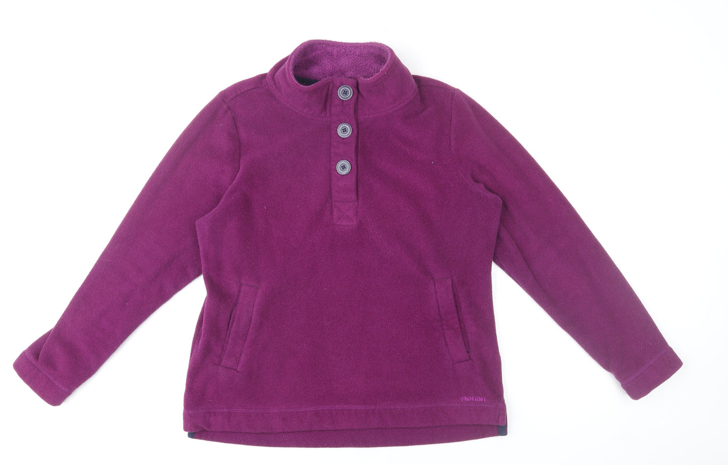 Rohan Women’s Purple Fleece Henley Pullover Sweatshirt M