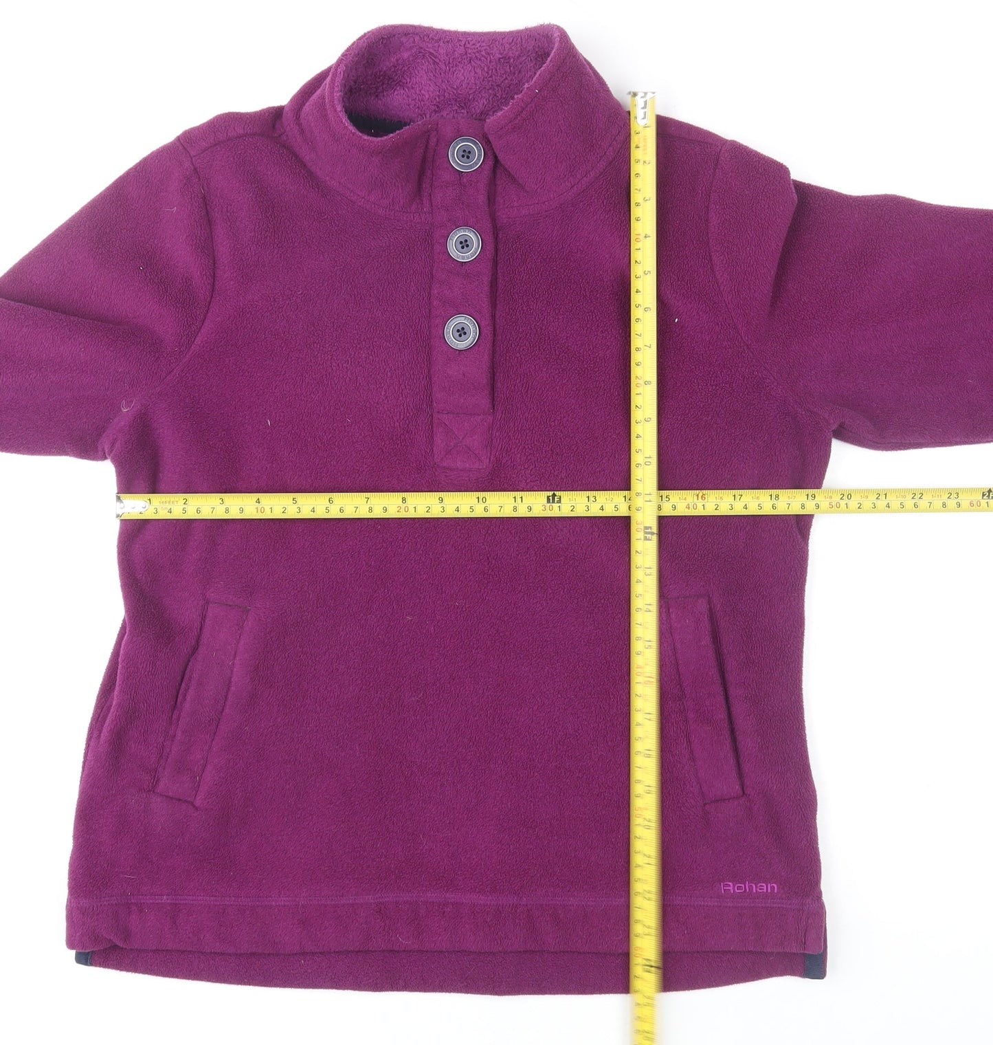 Rohan Women’s Purple Fleece Henley Pullover Sweatshirt M