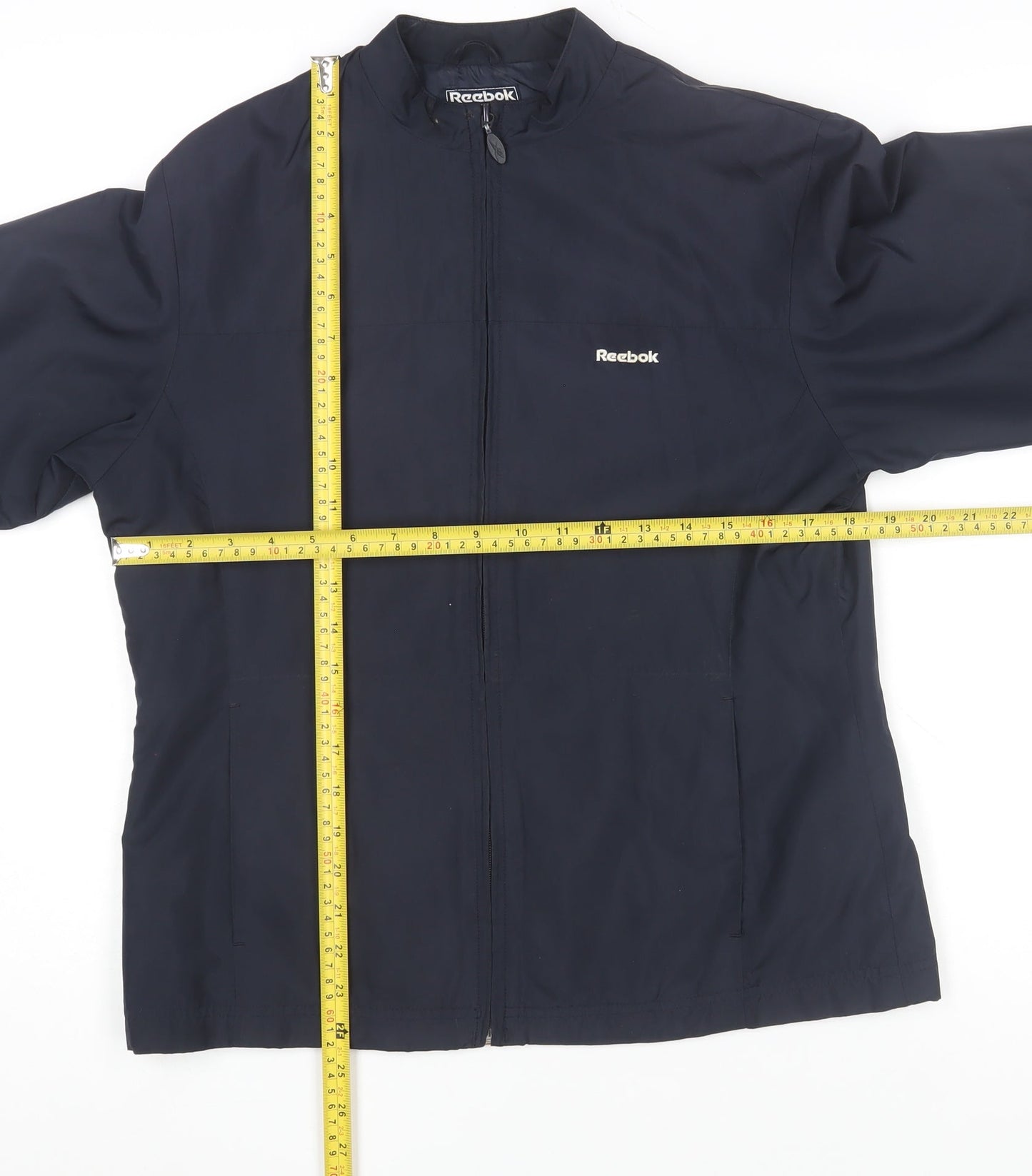 Reebok Womens Blue Size 12 Lightweight Full Zip Jacket