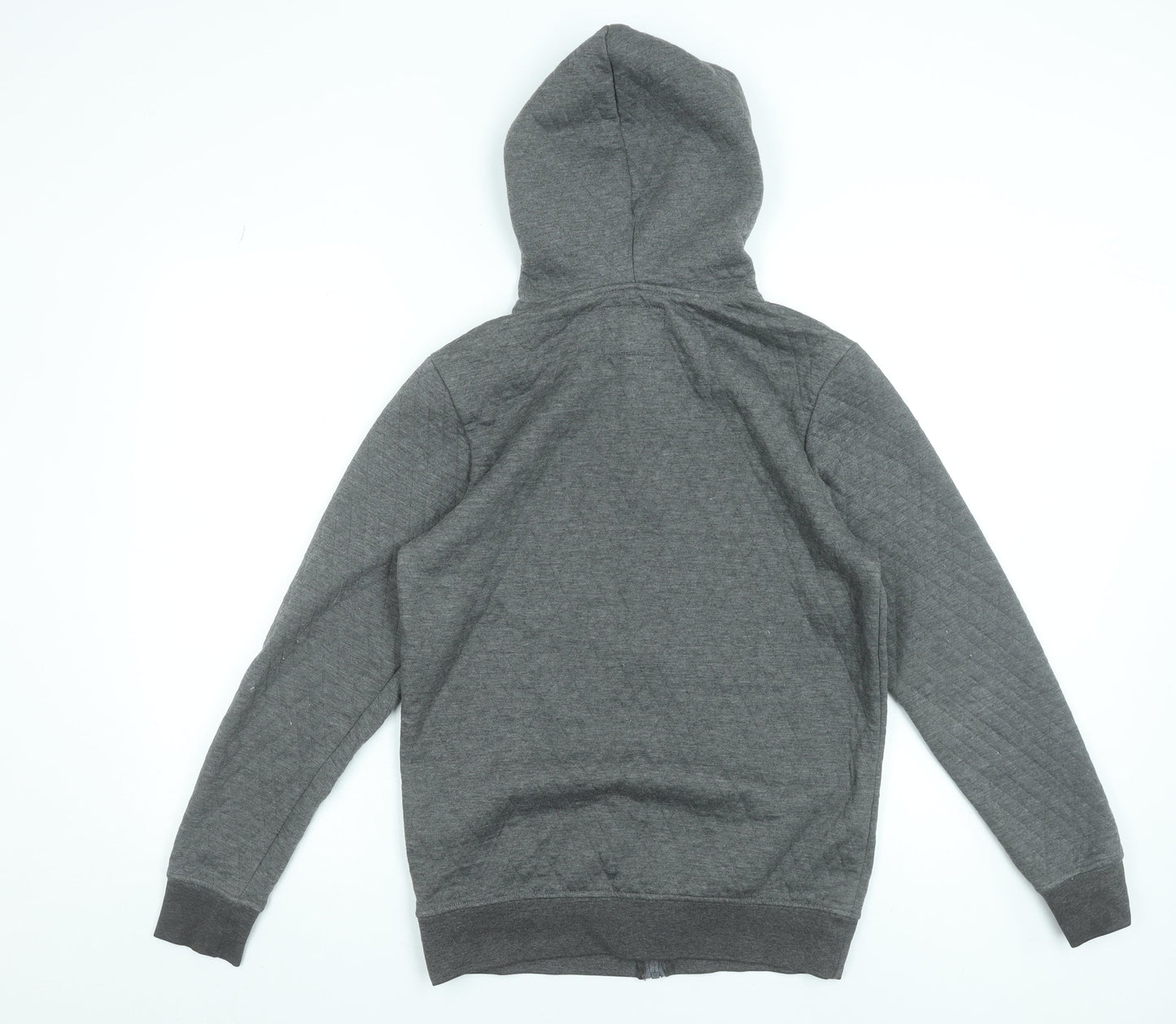 Jack & Jones Men's Grey Full Zip Hoodie Size S Polyester Knit