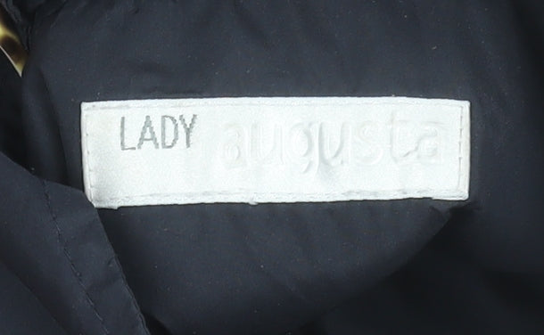 Lady Augusta Womens Black Size 12 1/2 Zip Anorak Jacket