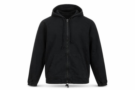 Tezenis Men’s Black Full Zip Cotton Hoodie Size M