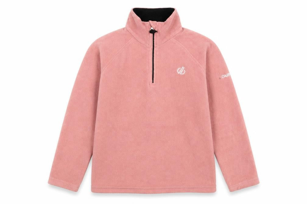 Dare 2B Girls Pink Fleece 1/4 Zip Pullover Sweatshirt 7-8 Years