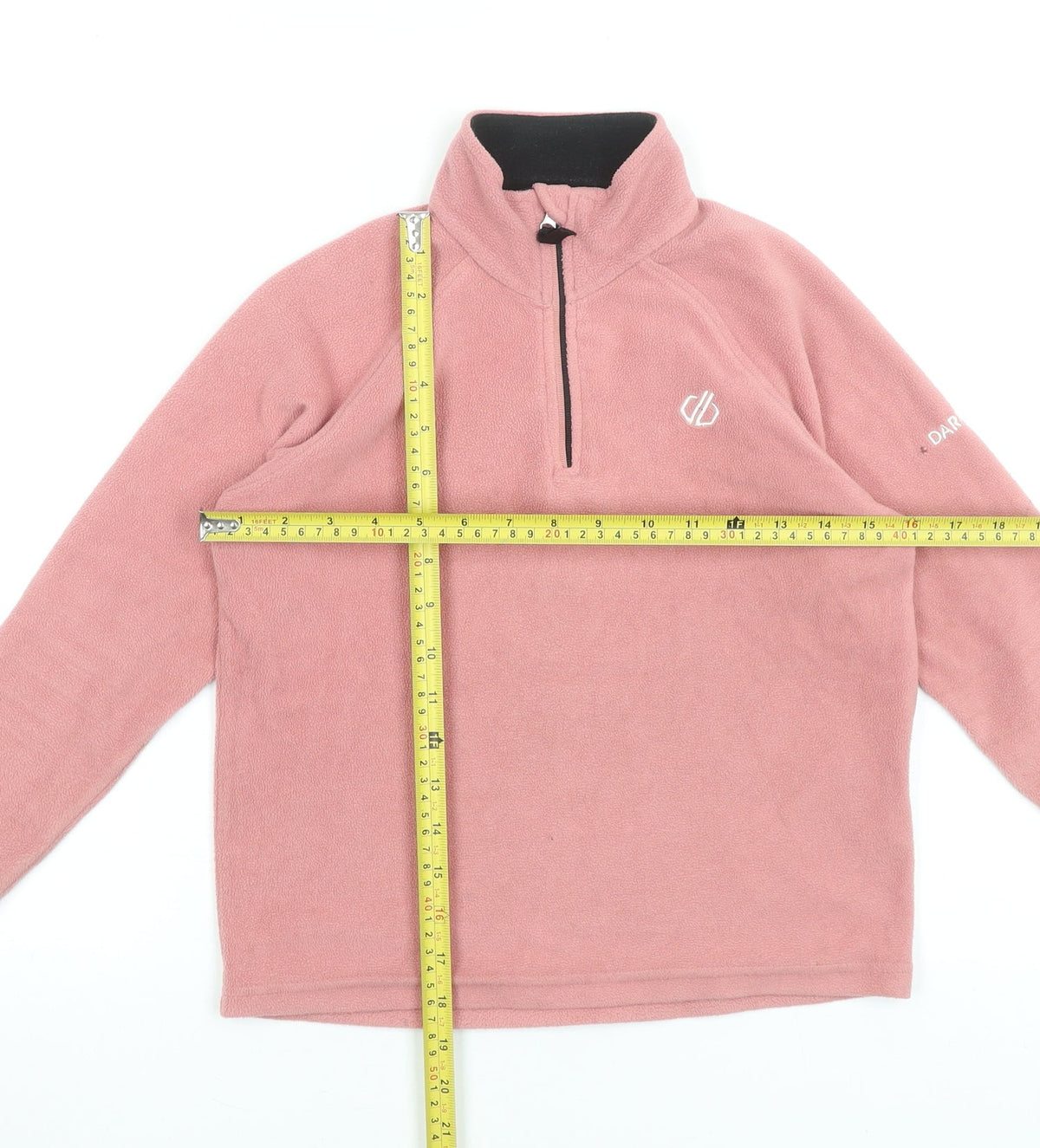 Dare 2B Girls Pink Fleece 1/4 Zip Pullover Sweatshirt 7-8 Years