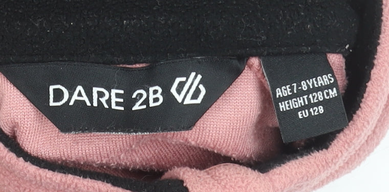 Dare 2B Girls Pink Fleece 1/4 Zip Pullover Sweatshirt 7-8 Years