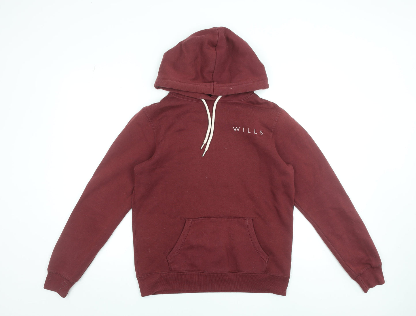 Jack Wills Womens Red Hoodie UK 12 Pullover Cotton Blend Casual