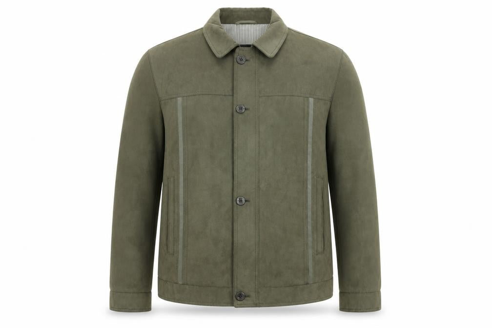Jupiter Men's Green Polyester Button Jacket Size 54 (44in Chest)