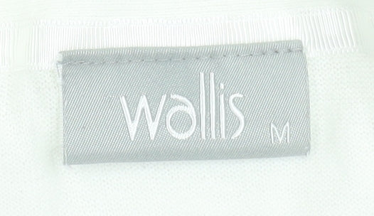 Wallis Women Ivory Cotton Long Sleeve Open Cardigan M