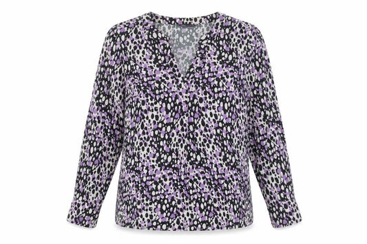 Marks and Spencer Women's Multicoloured Animal Print Long Sleeve Blouse Size 12