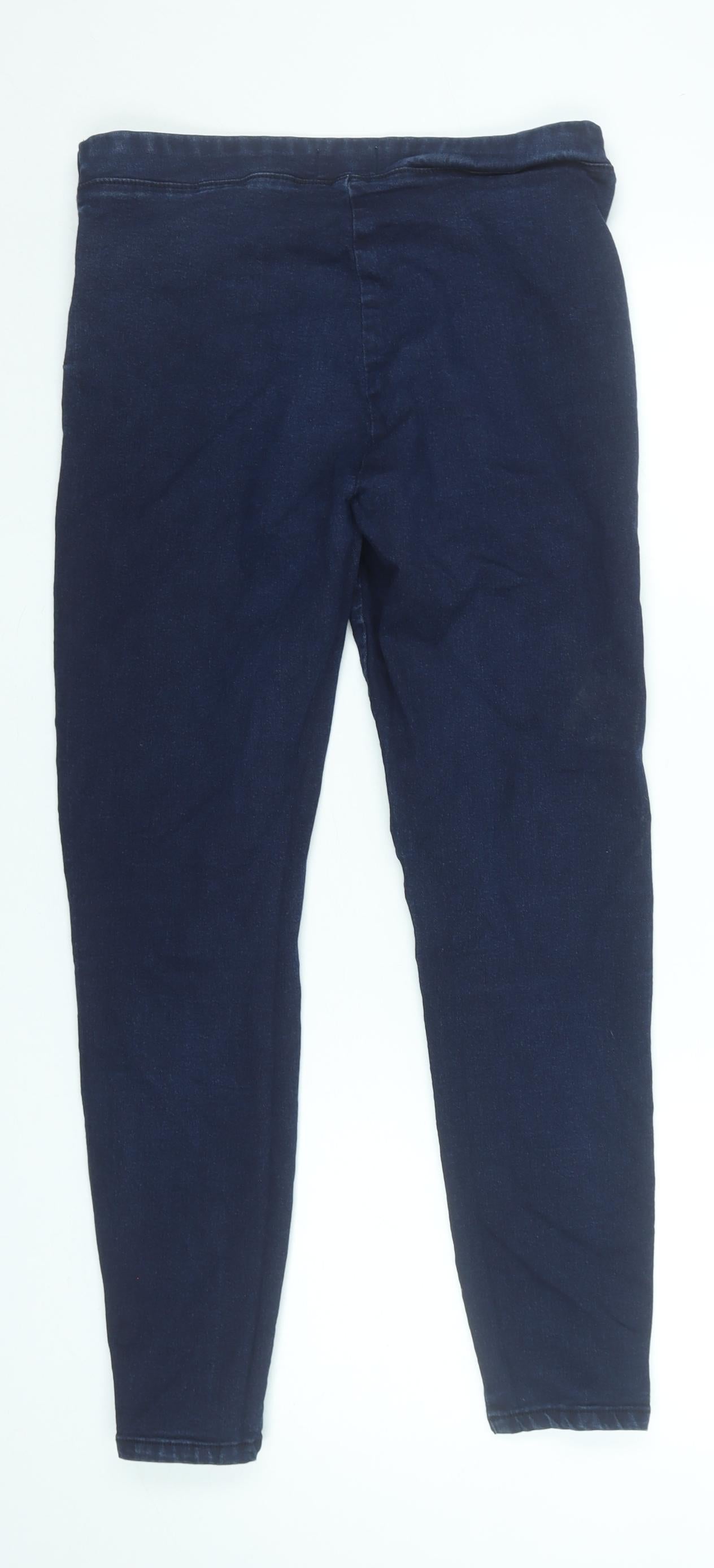 Savida Women’s Blue Slim Fit Jegging Jeans Size 12 Zip Detail