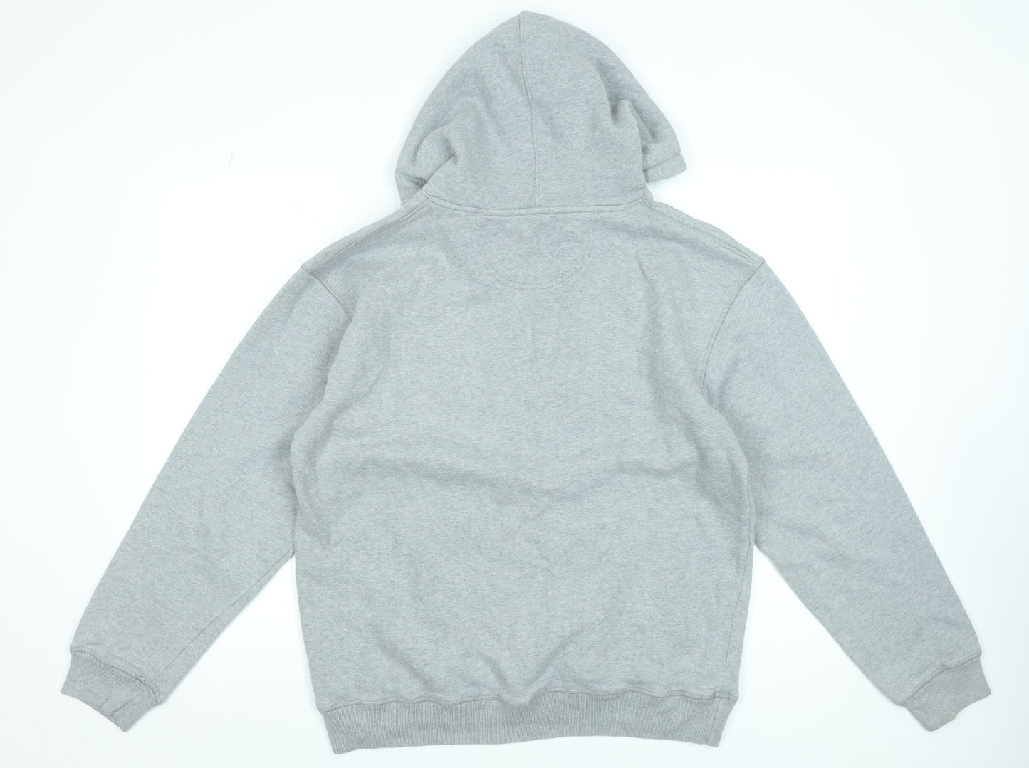 Jack Wills Men's Grey Pullover Hoodie Medium Embroidered Logo