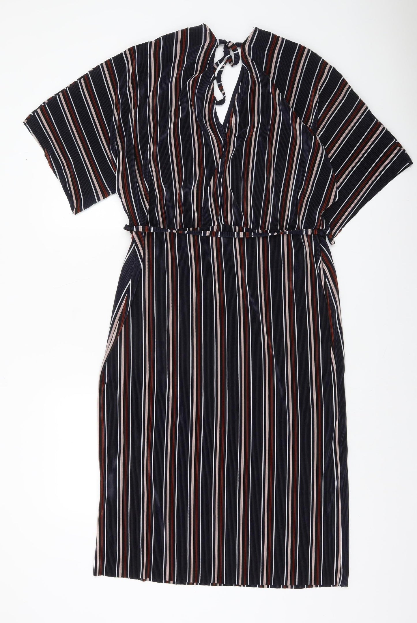 River Island Women’s Multicoloured Stripe Shift Dress Size 16