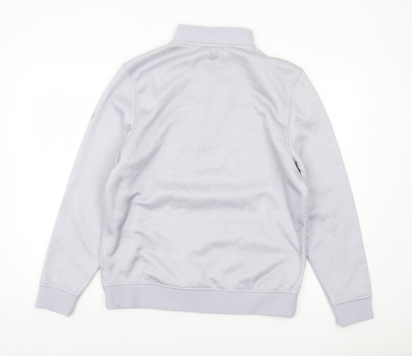 Palm Grove Men's Grey 1/4 Zip Sweatshirt Size M Regular Fit