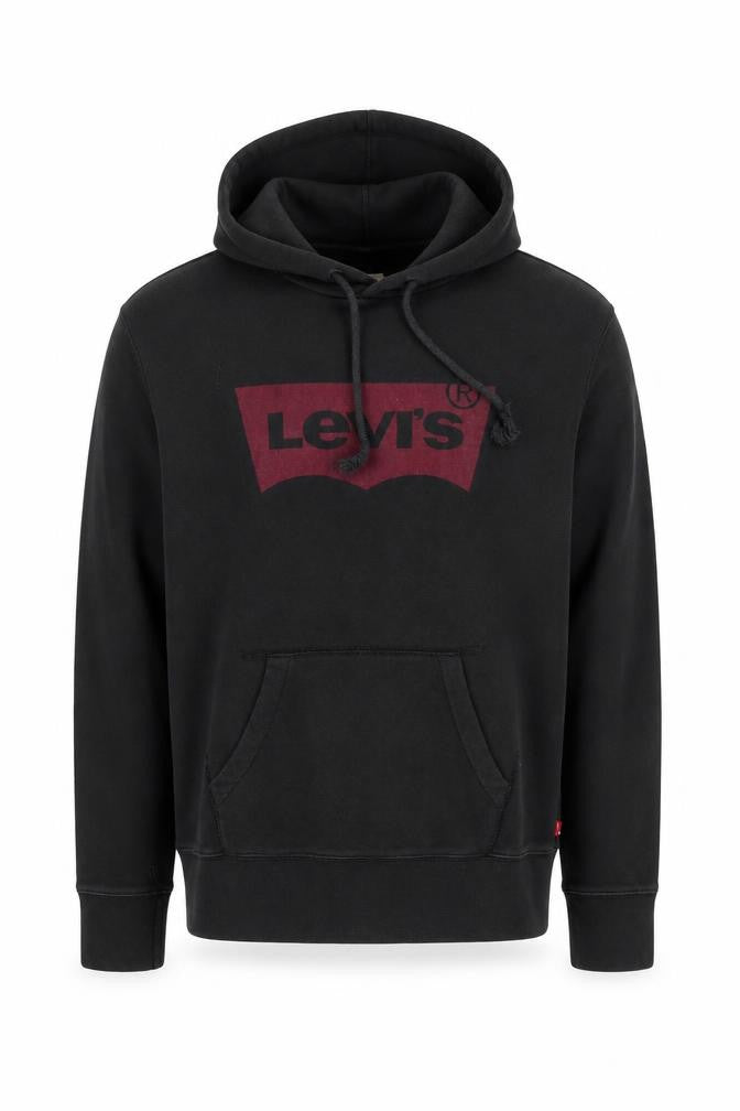 Levi's Men's Black Pullover Hoodie XS Regular Fit Graphic Cotton