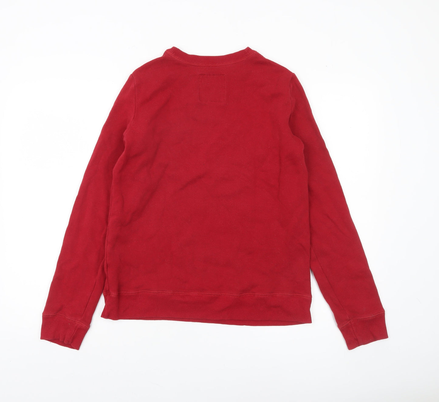 Hollister Womens Red Logo Pullover Sweatshirt Small