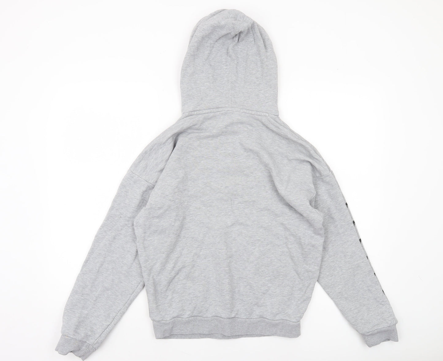 Adidas Women's Grey Hoodie UK 4 Cotton Pullover Sweatshirt
