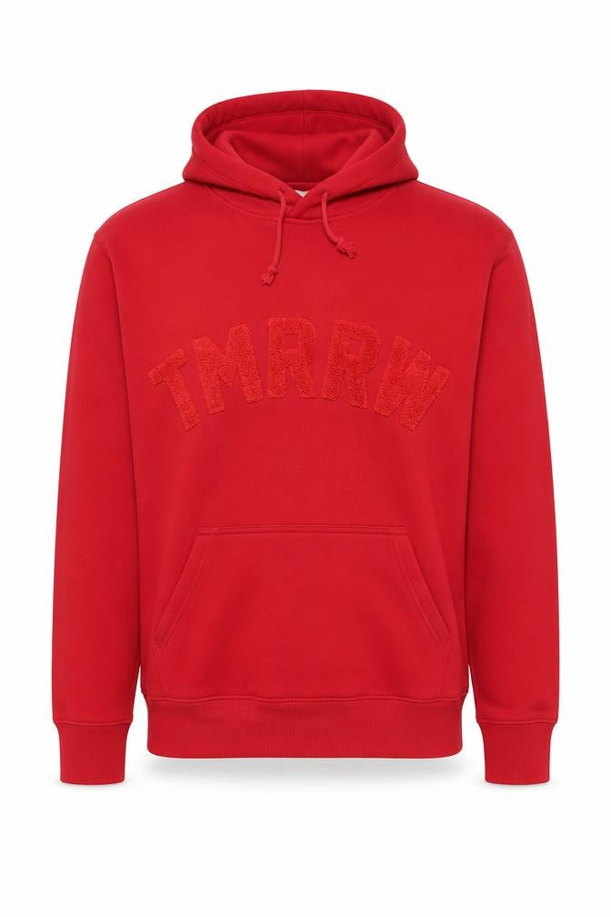 H&M L.O.G.G. Men's Red XL Pullover Hoodie with TMRRW Graphic