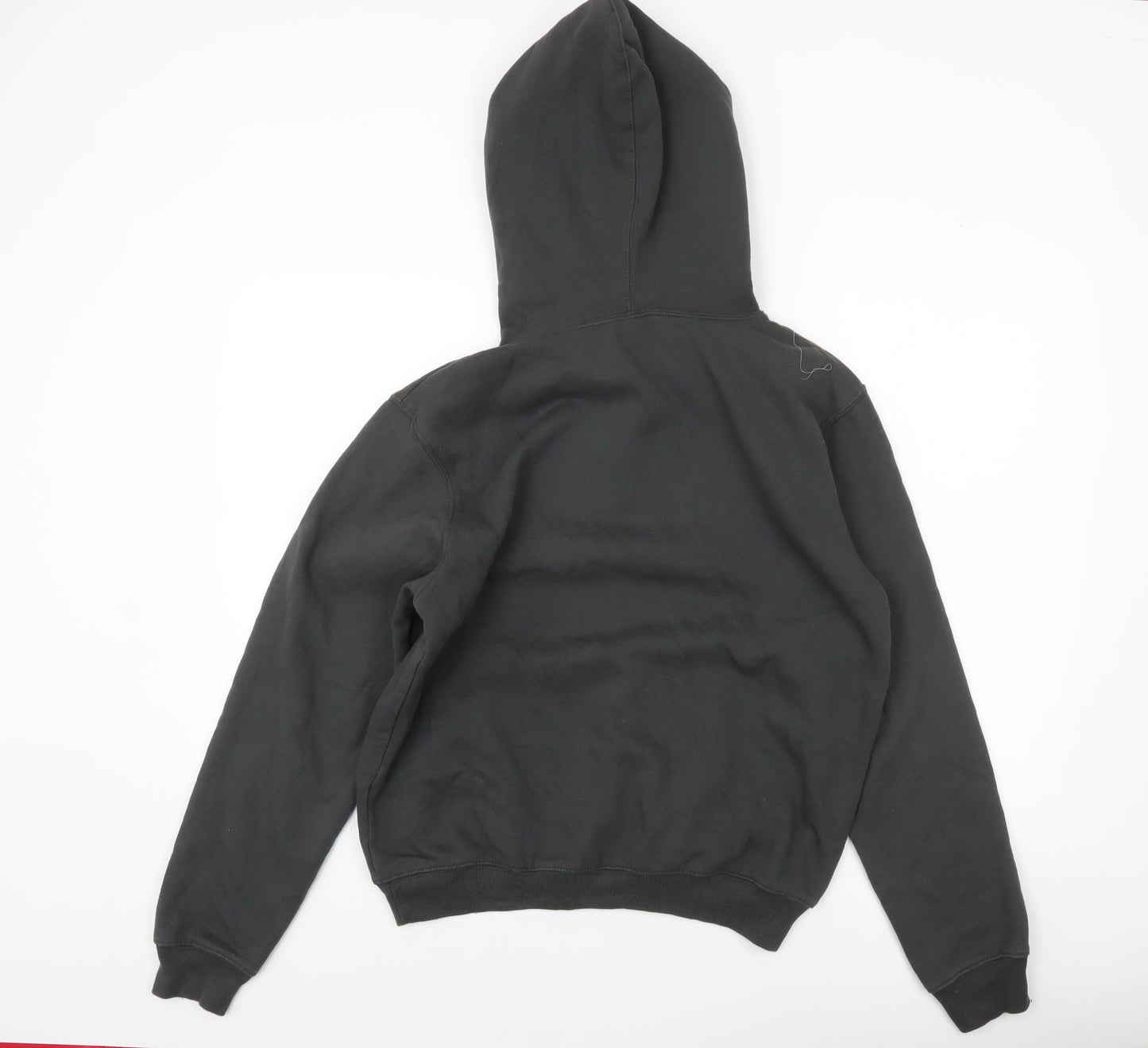 Lemon Collection Men's Black Pullover Hoodie Medium University Athens Graphic