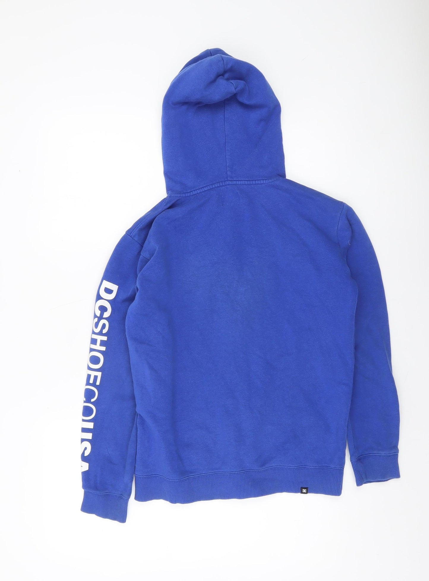 DC Boys Blue Full Zip Hoodie 12 Years Cotton Blend Casual Hooded Sweatshirt