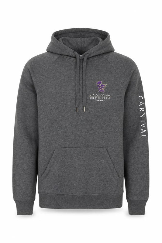 Dubai Racing Club Men's Grey Pullover Hoodie Size S Sports Style