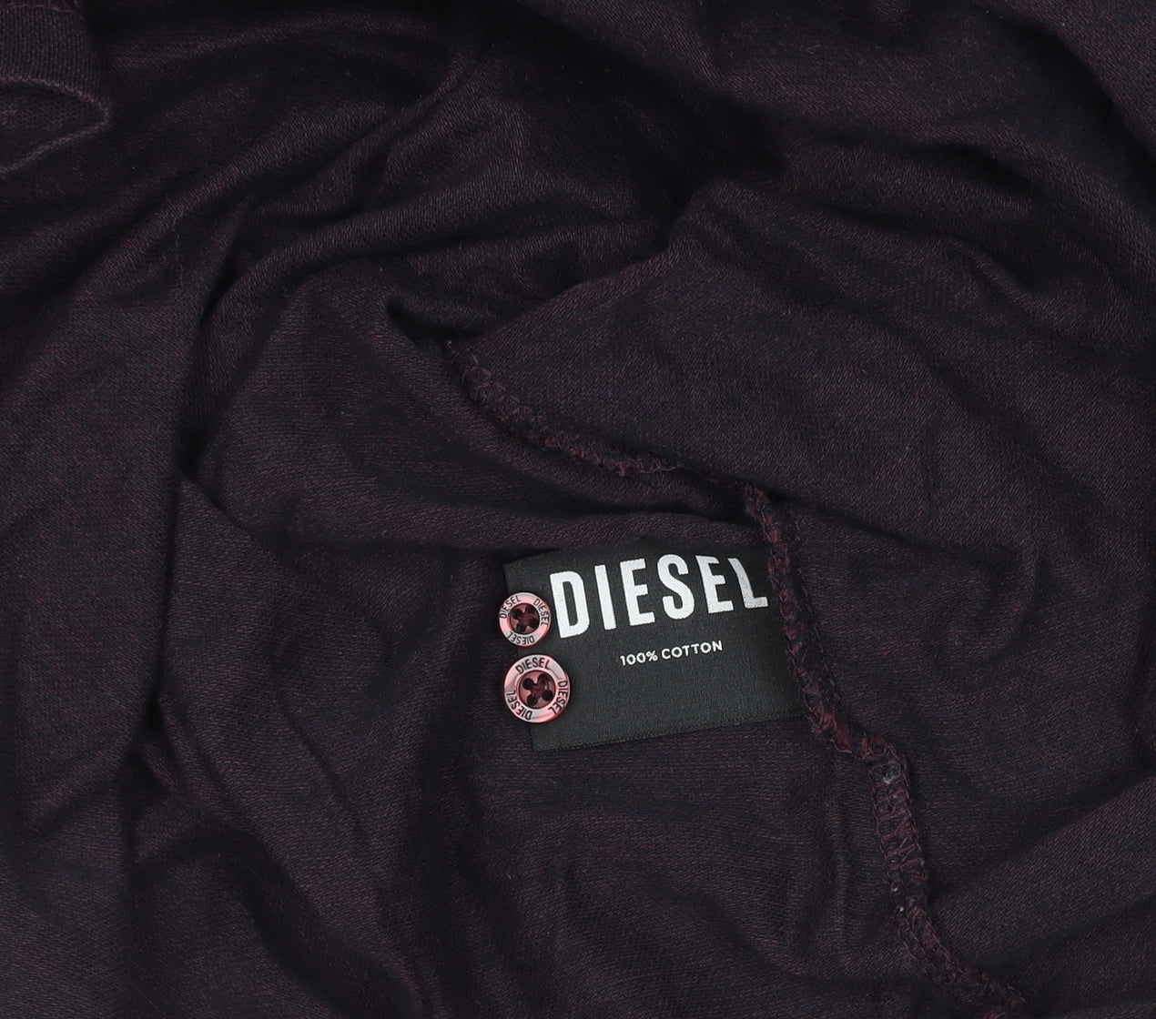 Diesel Men's Purple Cotton Short Sleeve Polo Shirt Size 2XL