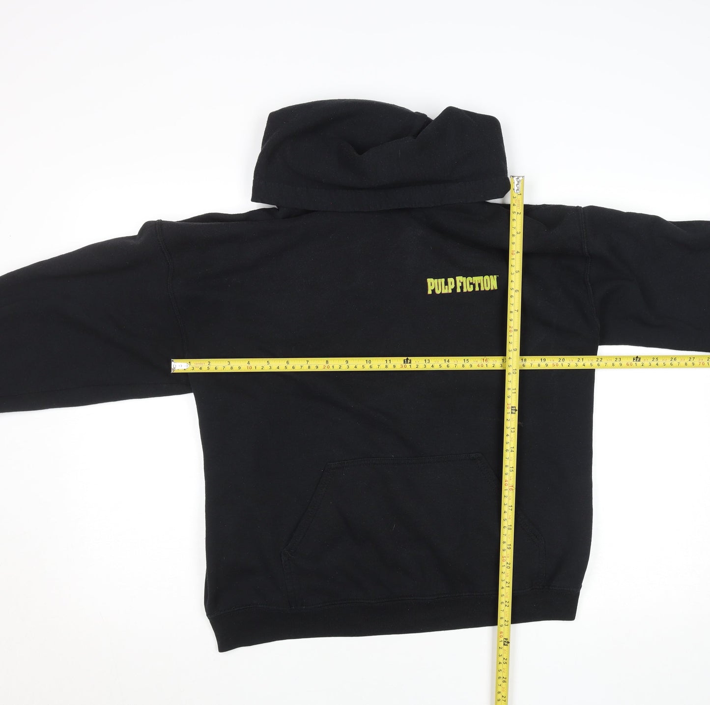 Pulp Fiction Black Hoodie Small Women Unisex Miramax Graphic Print