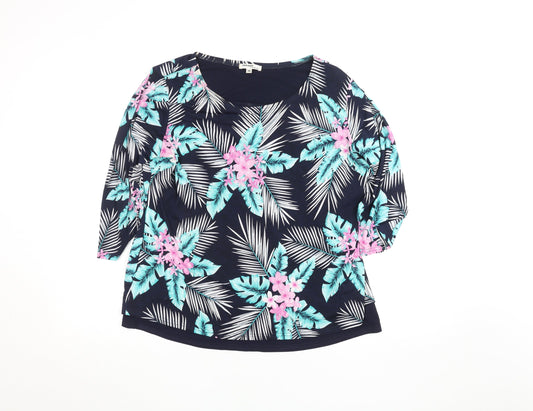 Gerard Women’s Multicoloured Floral 3/4 Sleeve Tunic Top Size 16