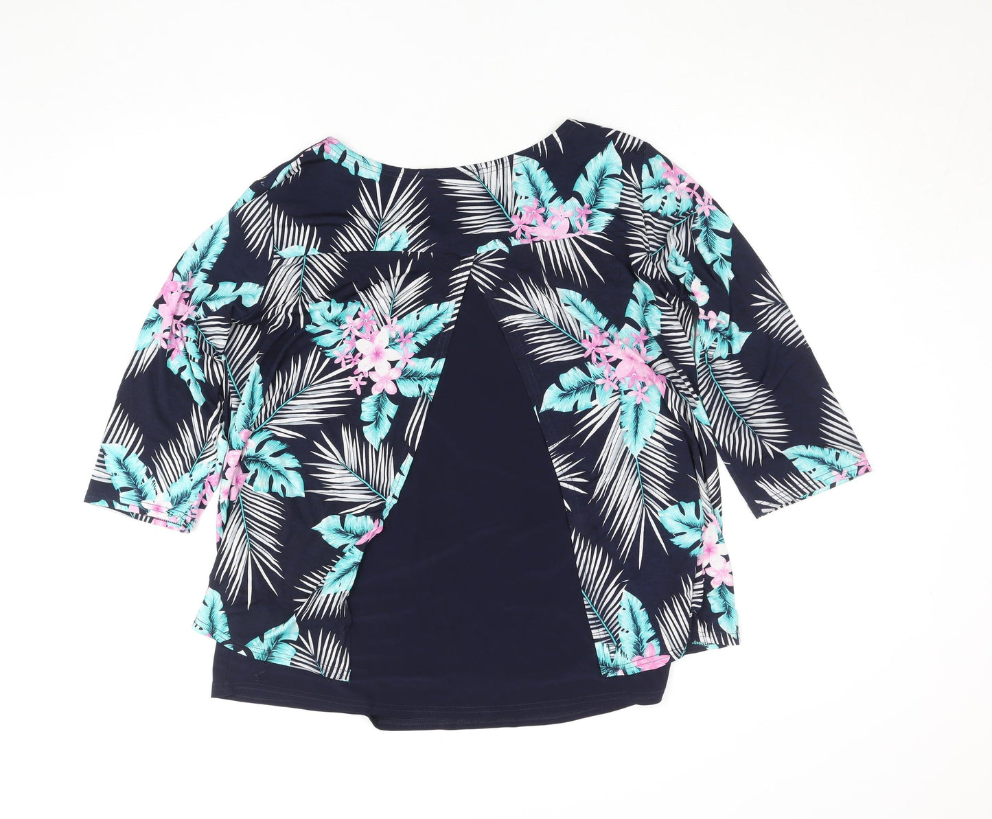 Gerard Women’s Multicoloured Floral 3/4 Sleeve Tunic Top Size 16