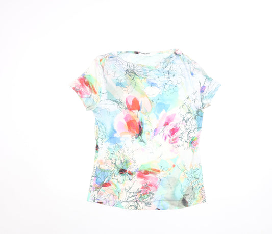 Gerry Weber Womens Multicoloured Floral Cotton T-Shirt Size 12