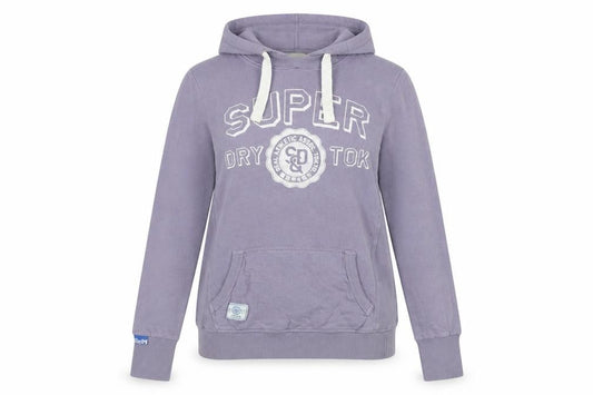 Superdry Women's Purple Hoodie M 100% Cotton Pullover