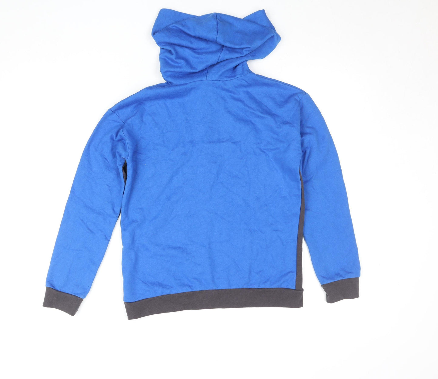 Kangaroo Poo Boys Blue & Black Colourblock Pullover Hoodie 11-12 Years