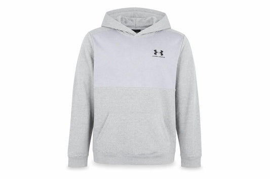 Under Armour Boys Grey XL Pullover Fleece Hoodie with Logo