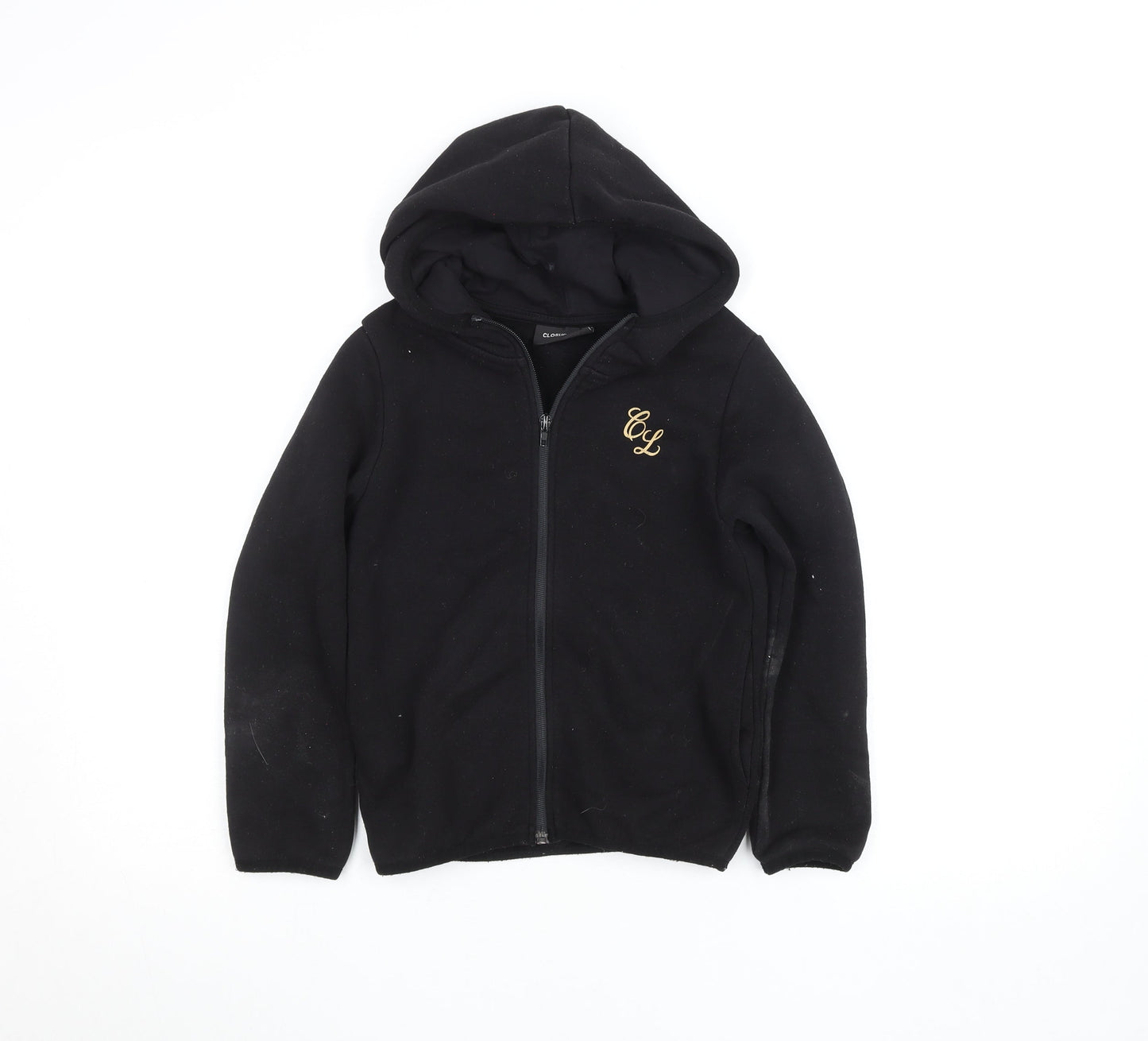 Closure London Boys Black Full Zip Hoodie 7-8 Years Fleece Lined