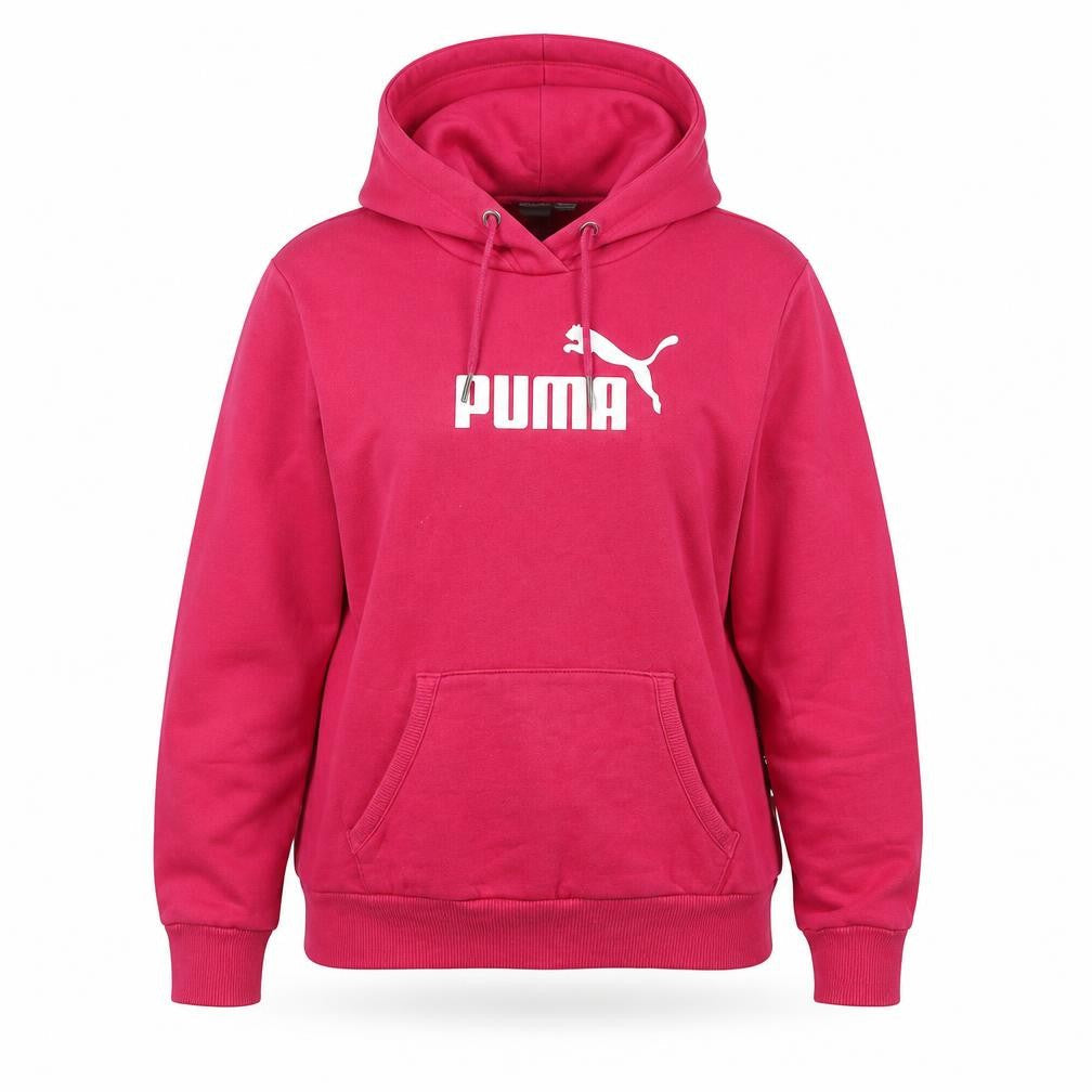 Puma Women's Pink Hooded Pullover Hoodie Size 10 Cotton Blend