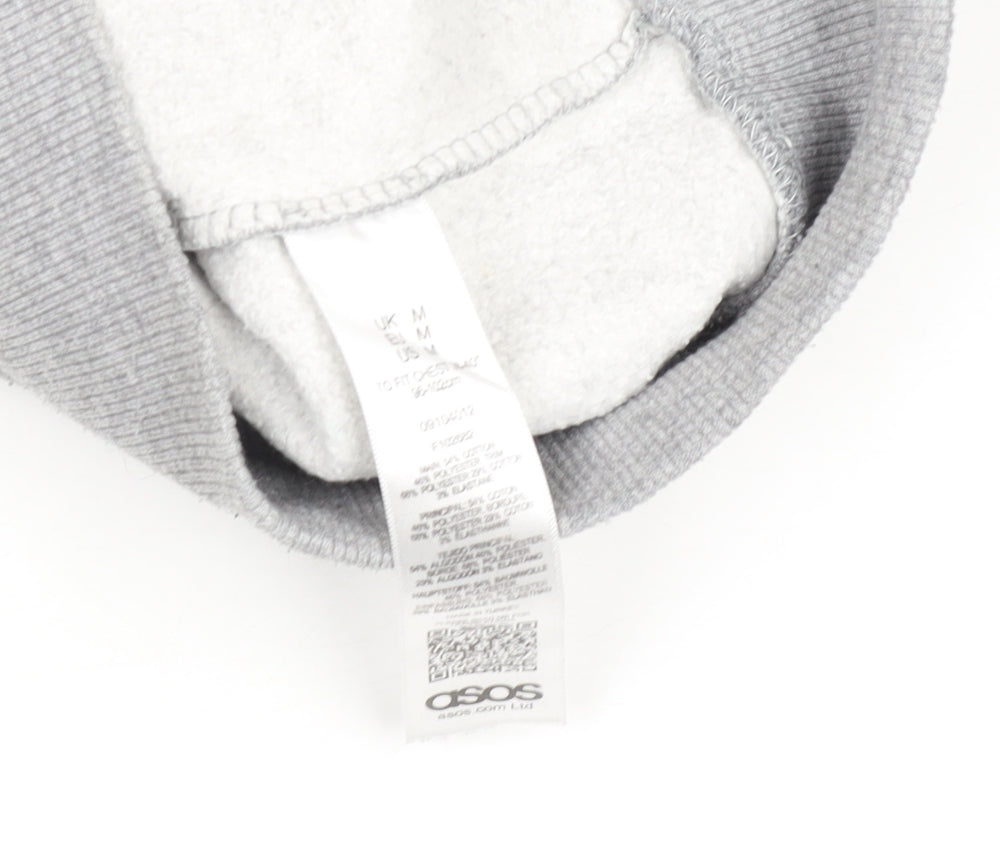 ASOS Women Grey Medium Crew Neck Pullover Sweatshirt