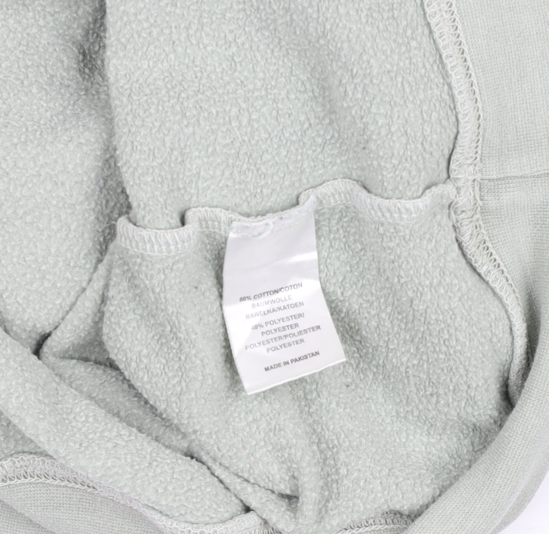 Hoxton Chic Men's Green Pullover Hoodie Size S Nature Graphic Fleece
