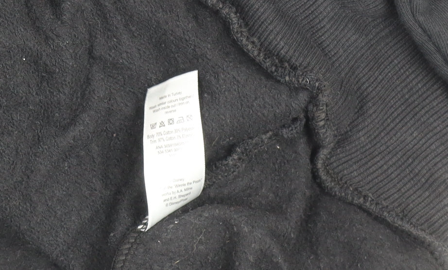 Disney at George Black Bambi Sweatshirt Women L Pullover Cotton Blend
