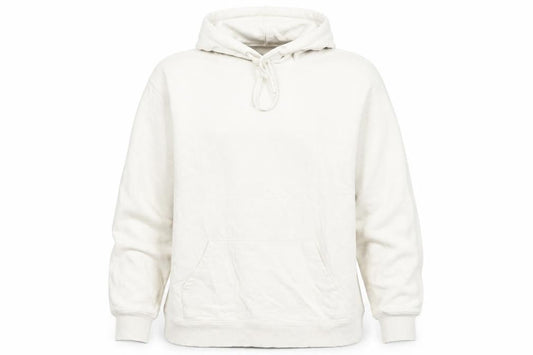 Uniqlo Women Beige Pullover Hoodie M Cotton Casual Sweatshirt